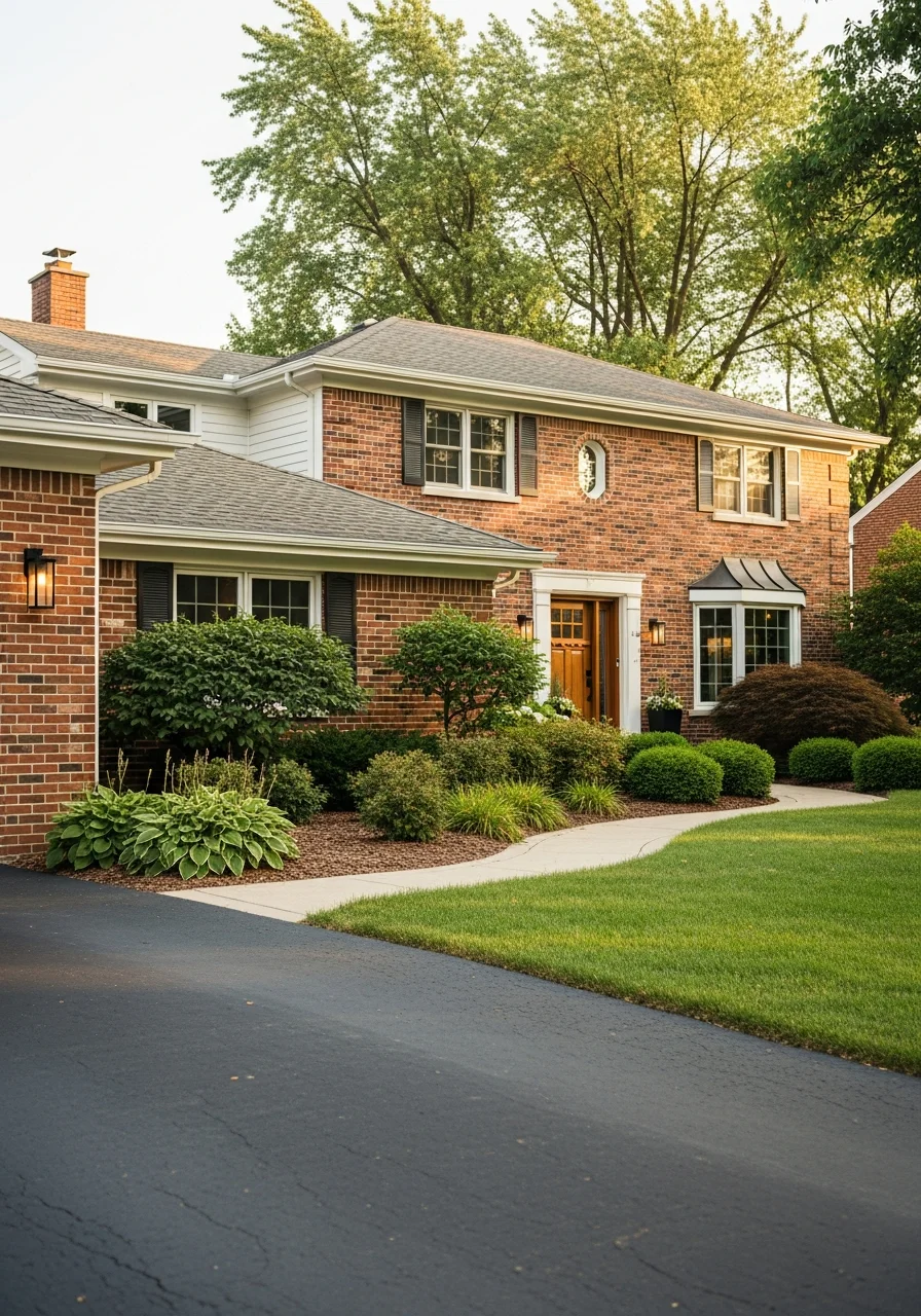 Residential neighborhood in Joliet showing a well-kept home with mature landscaping.